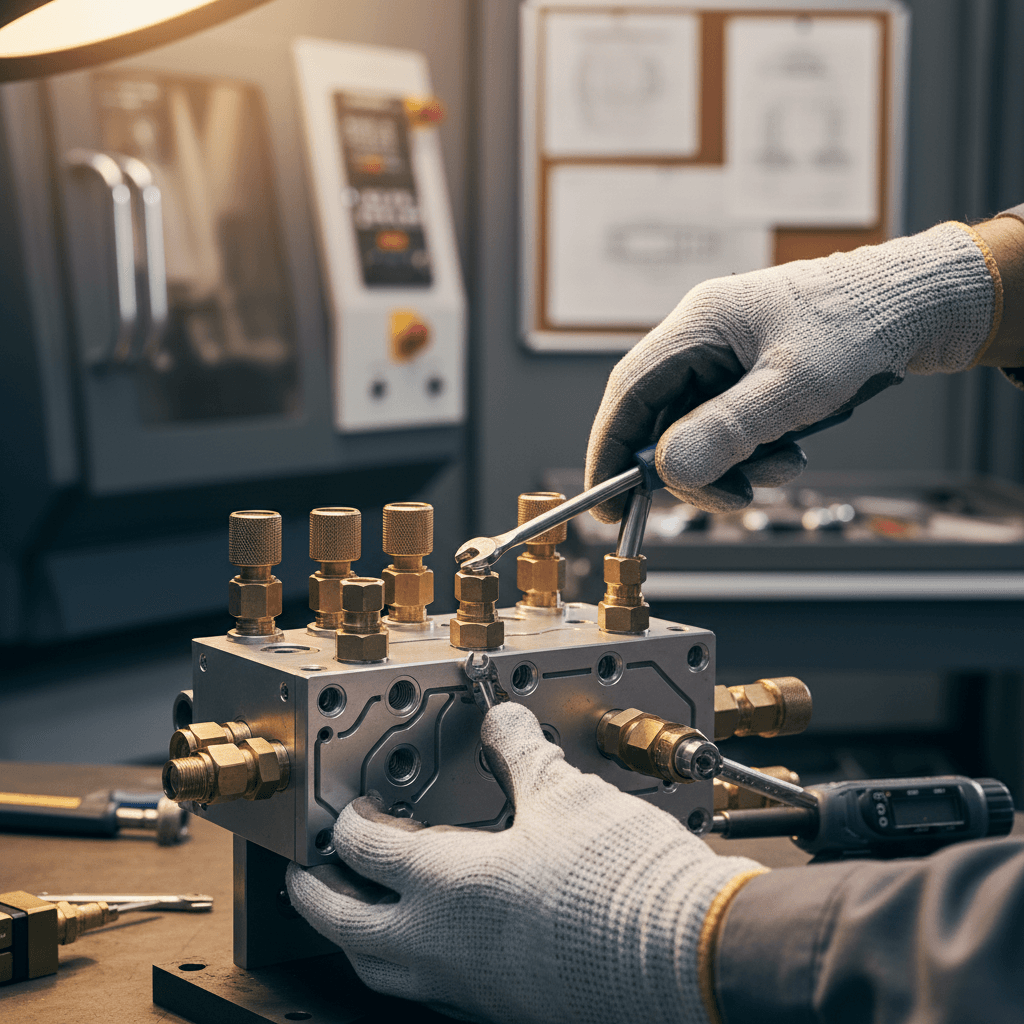 Internal hydraulic component parts